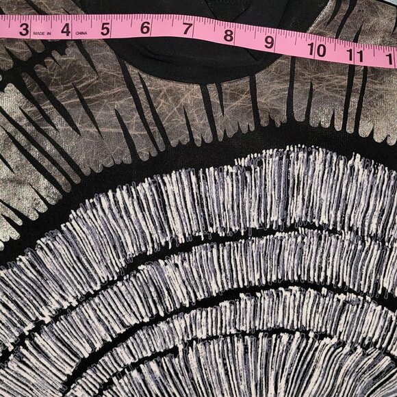 Tokuko 1er Vol tunic geometric design dress - size 4 (U.S.) Black – used - Picture 11 of 12